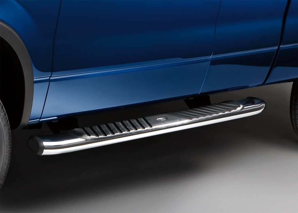 F-150 SuperCrew® 2009-2014 Chromed Aluminum 5 Step Bars |  Accessories.Lincoln.com