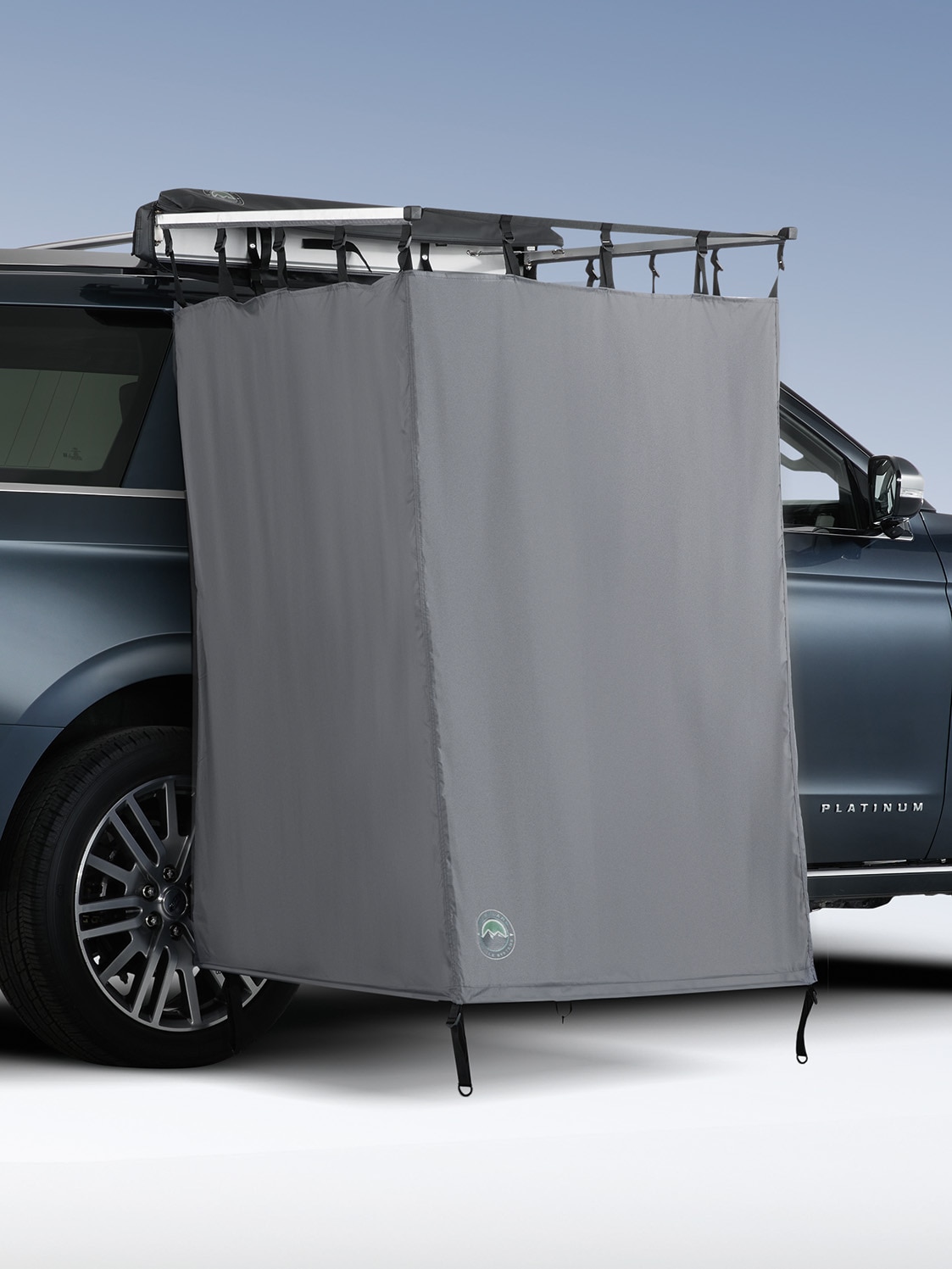 Shower tent roof discount rack